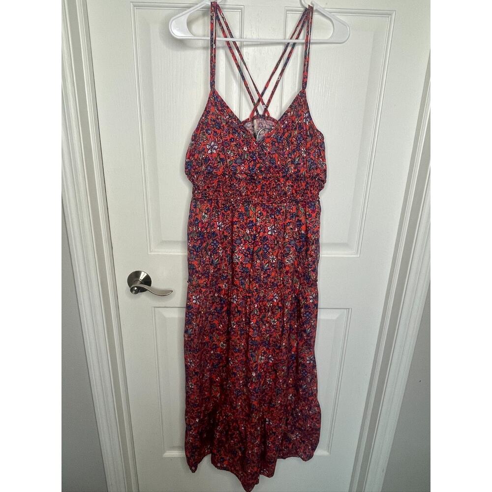 Universal Thread Women's Floral Maxi Strappy Sundress Sz M Cottagecore Boho - Picture 2 of 10